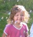 Anna in bubbles. Summer 2006.